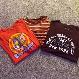 3 redish graphic tee shirts! All bought recently just bored of them.
